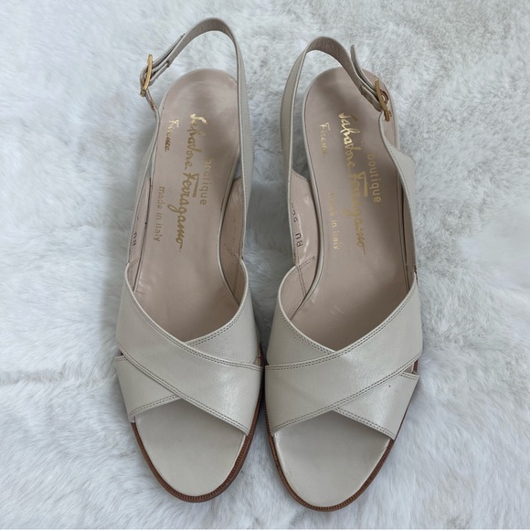 Salvatore Ferragamo Shoes - Salvatore Ferragamo Slingback Open Toes Sandals | 6-1/2